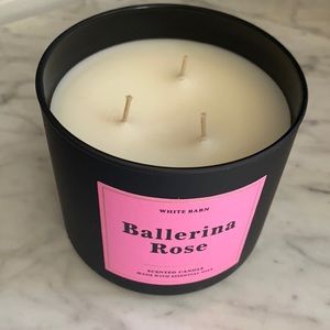 Bath & Body Works/White Barn Ballerina Rose 3 wick Candle
